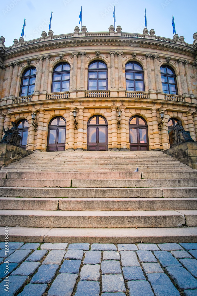 Obraz premium Prague, Czech Republic - November, 24, 2016: The Rudolfinum music hall and art gallery in Prague.