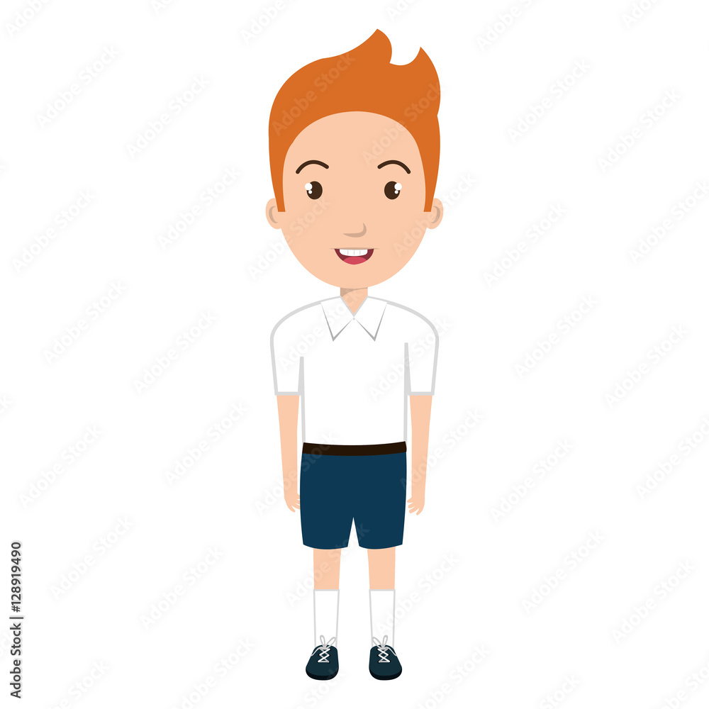 boy student character isolated icon vector illustration design