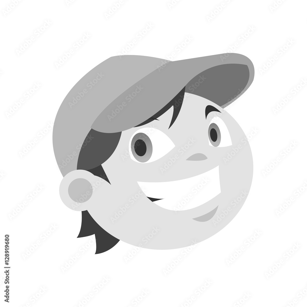 Boy cartoon icon. Kid childhood little and people theme. Isolated design. Vector illustration Boy cartoon icon. Kid childhood little and people theme. Isolated design. Vector illustration