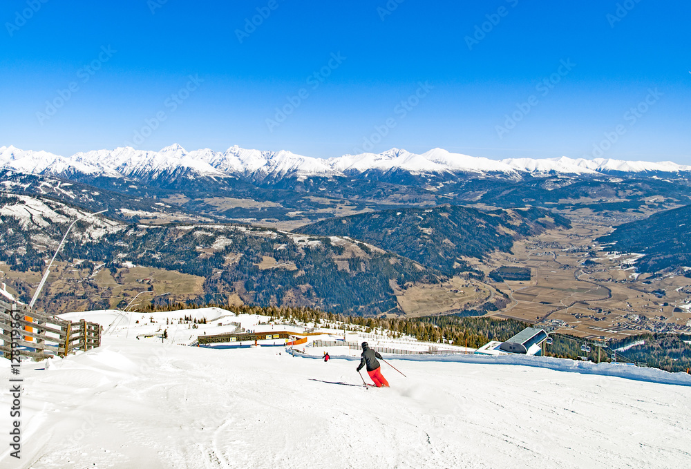 Austria ski resort Aineck