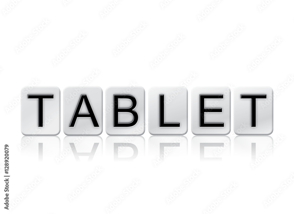 Tablet Isolated Tiled Letters Concept and Theme Tablet Isolated Tiled Letters Concept and Theme
