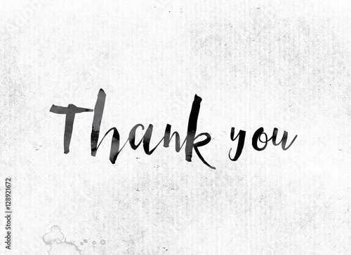 Thank you Concept Painted in Ink © enterlinedesign