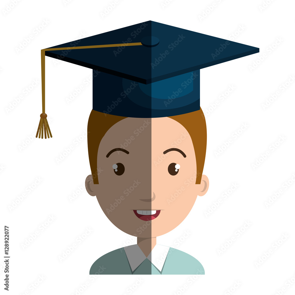 student character with hat graduation vector illustration design student character with hat graduation vector illustration design