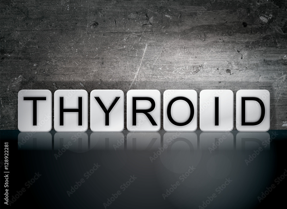 Thyroid Tiled Letters Concept and Theme