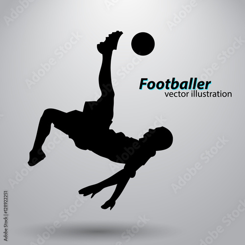 silhouette of a football player