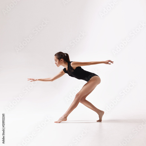 young beautiful woman dancer