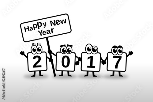 Happy New Year 2017 Toon