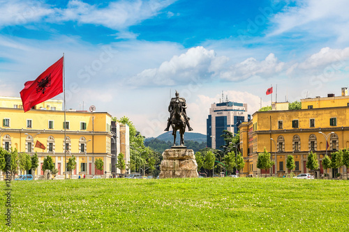 Skanderbeg square in Tirana