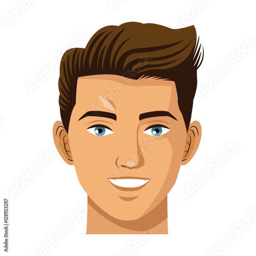 head man smile avatar virtual reality icon vector illustration eps 10