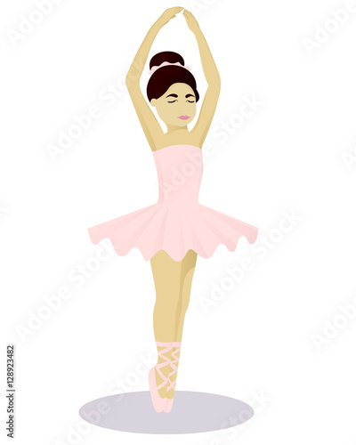 Little girl ballet dancer