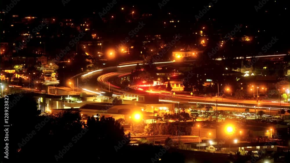 Time lapse of sunset on Highway 101 at Marin County, California Time lapse of sunset on Highway 101 at Marin County, California