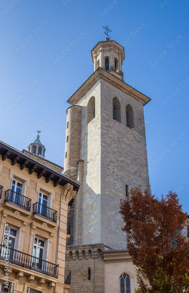 Tower of the San Saturnino church of Pamplona