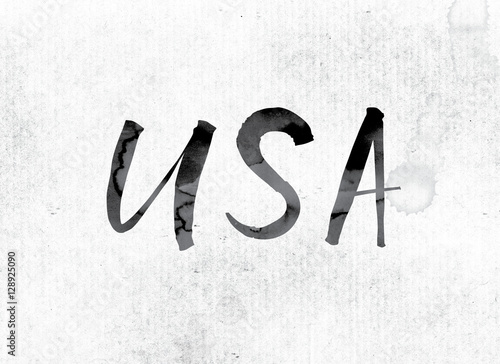 USA Concept Painted in Ink