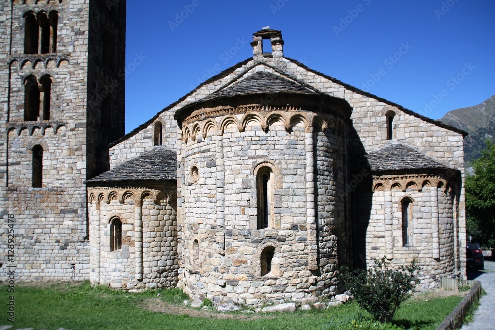 Romanesque style church Sant Climent Taull Lerida Spain