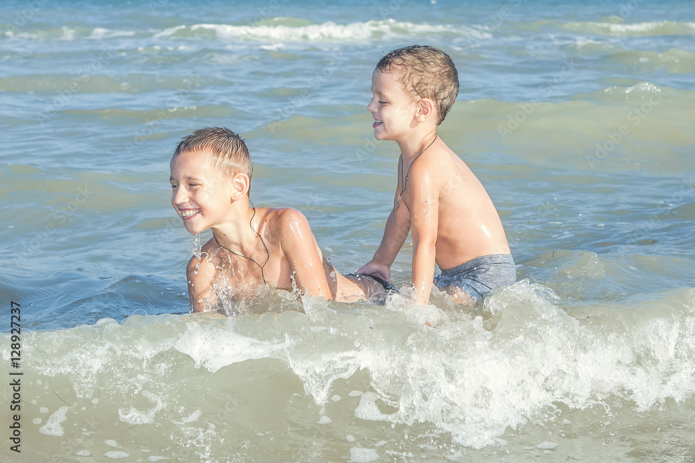 Happy Children - two boys Happy Children - two boys