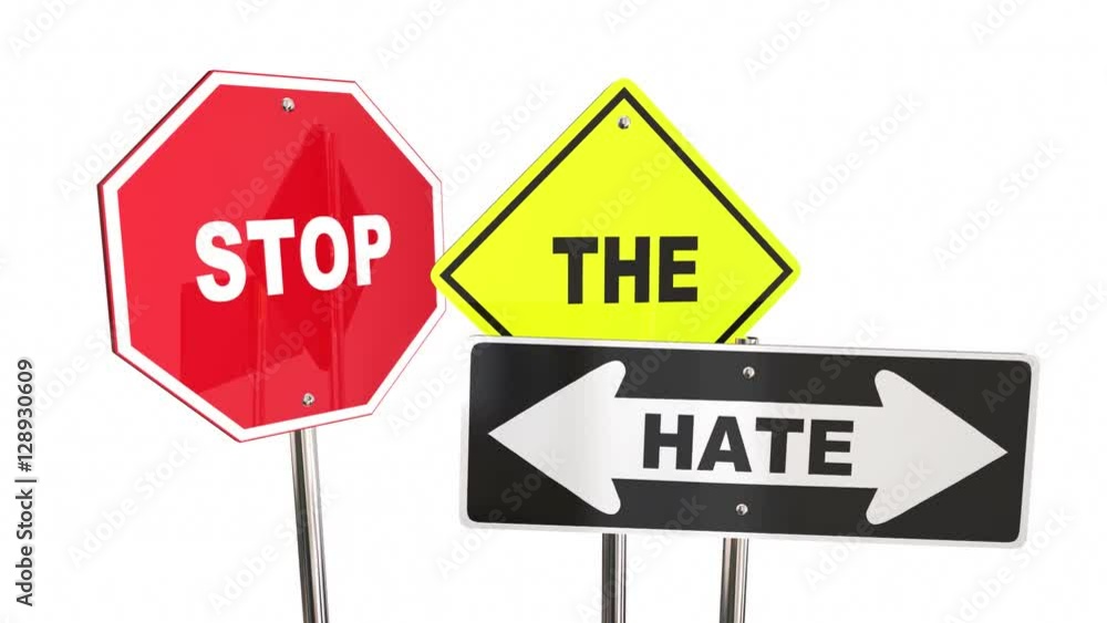 Stop the Hate Road Signs Get Along Together 3d Animation Stop the Hate Road Signs Get Along Together 3d Animation