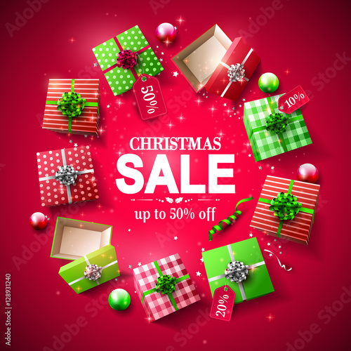 Christmas sale poster