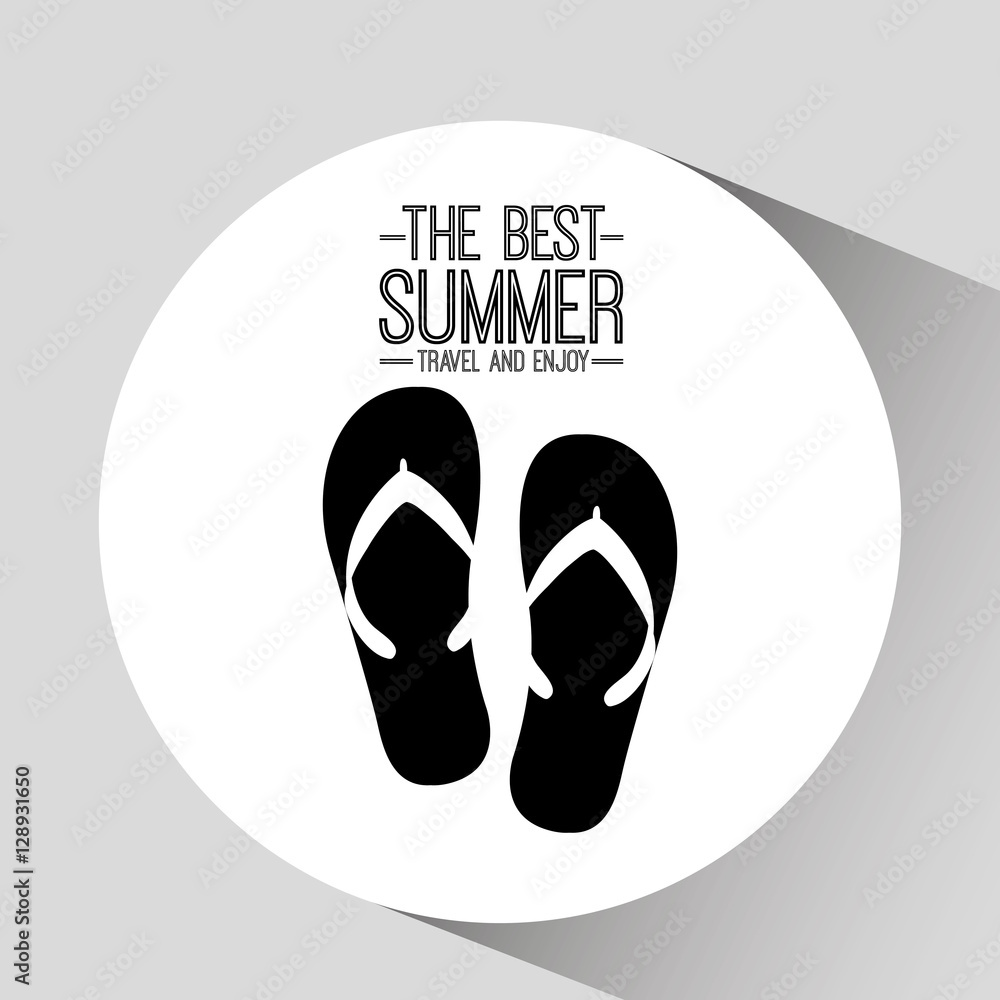 flip flops card best summer travel and enjoy vector illustration eps 10 flip flops card best summer travel and enjoy vector illustration eps 10