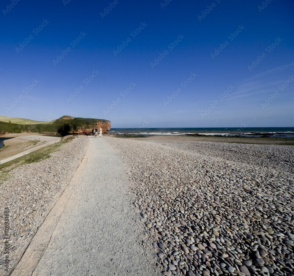 Fototapeta premium budleigh salterton devon uk
