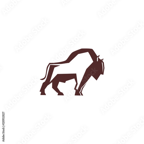 bull,cow,buffalo, strong logo