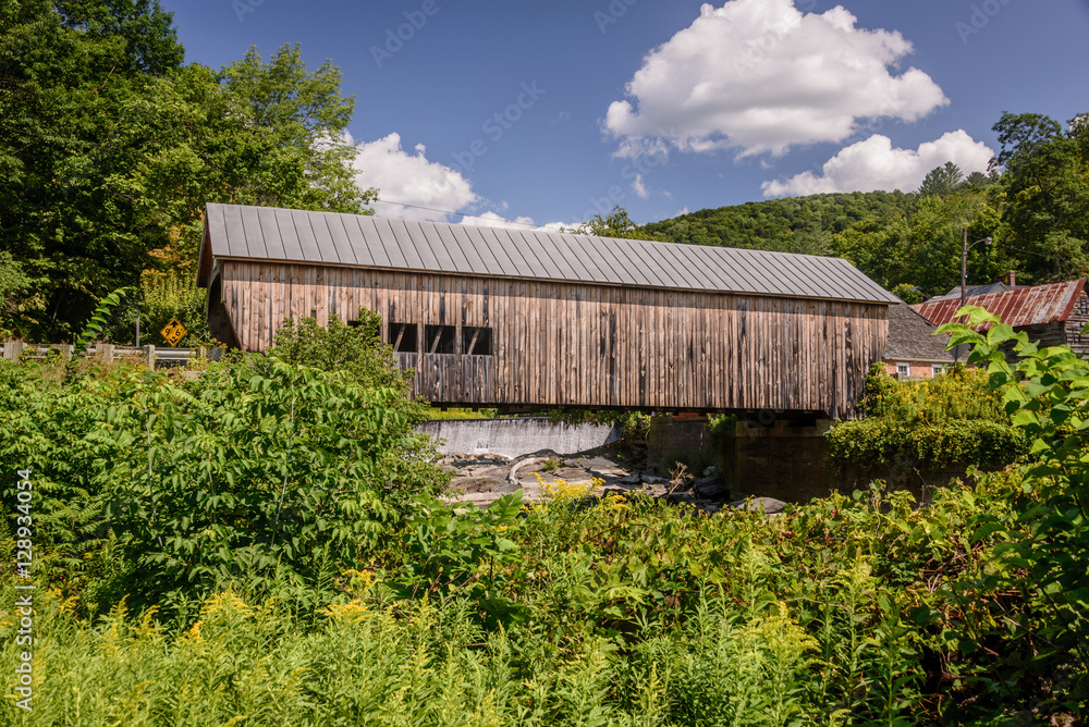 Mill Bridge on Spring Rd., Tunbridge, VT. Built 1883. Mill Bridge on Spring Rd., Tunbridge, VT. Built 1883.