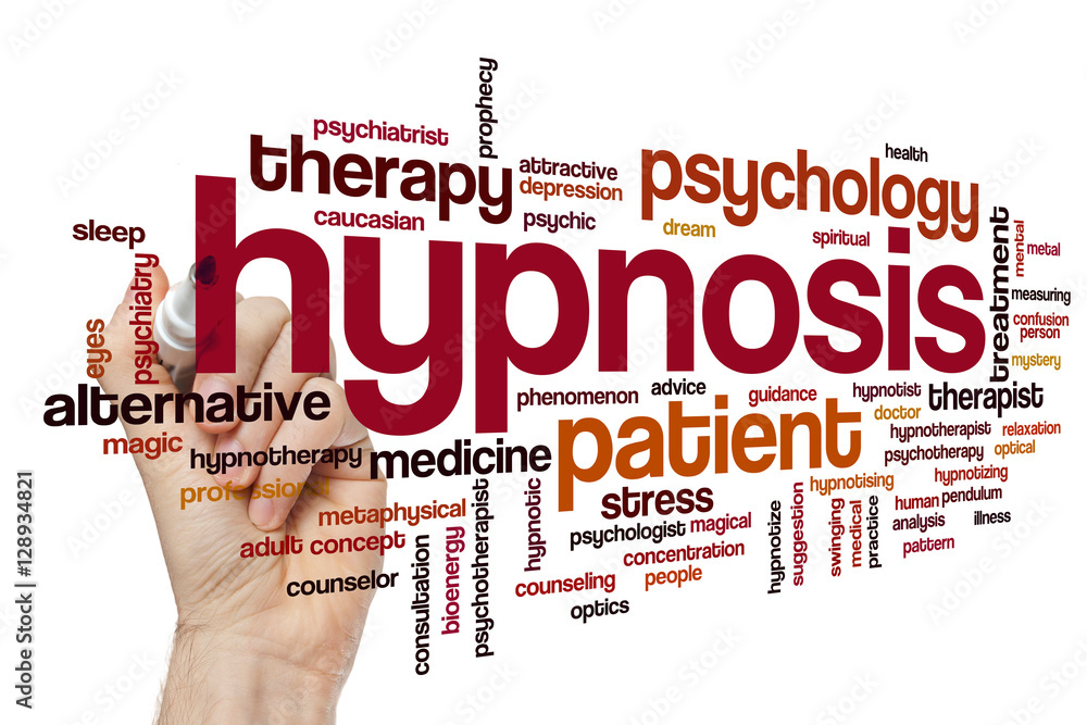 Hypnosis word cloud - obrazy, fototapety, plakaty 
