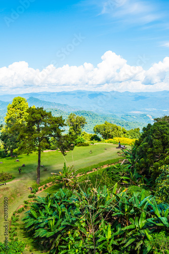 Landscape view of Huai Nam Dang national park photo