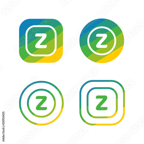 letter Z nature logo