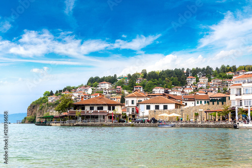 Fototapeta Naklejka Na Ścianę i Meble -  Ohrid city and lake Ohrid, Macedonia