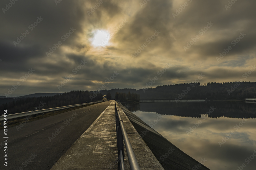 Josefuv Dul reservoir in Jizerske hory mountains