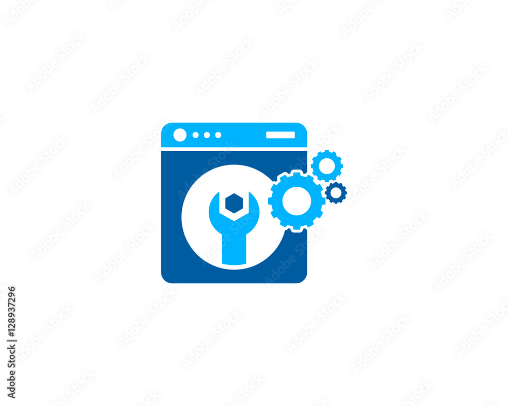 Repair Laundry Logo Design Template Repair Laundry Logo Design Template