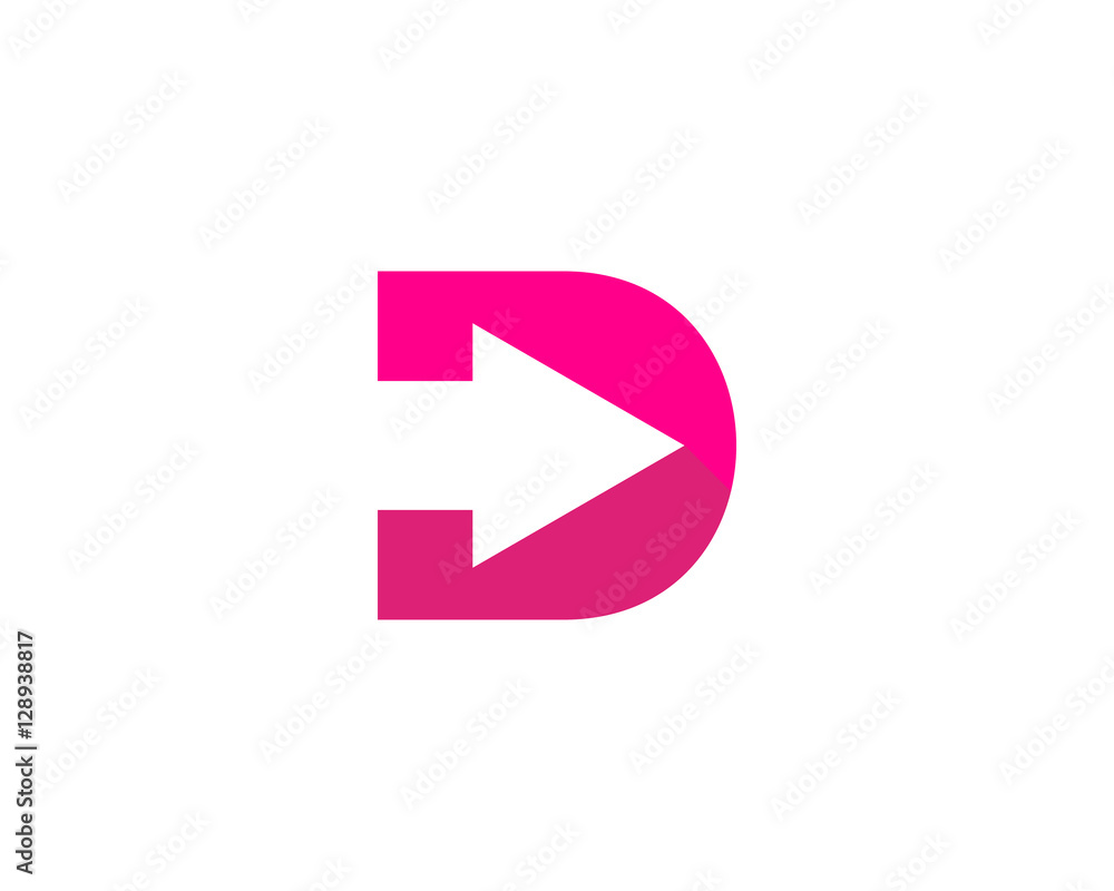 Initial Letter D Arrow Direct Logo Design Template Initial Letter D Arrow Direct Logo Design Template