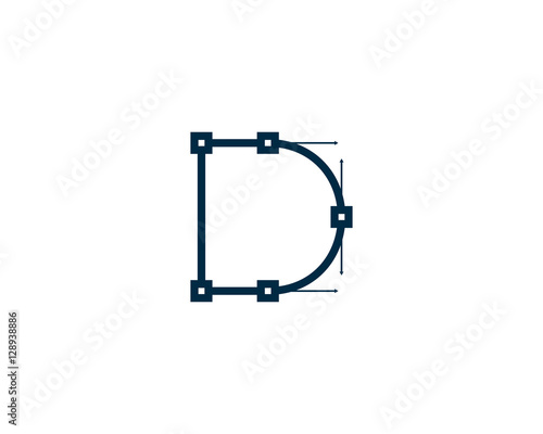 Initial Letter D Vector Logo Design Template