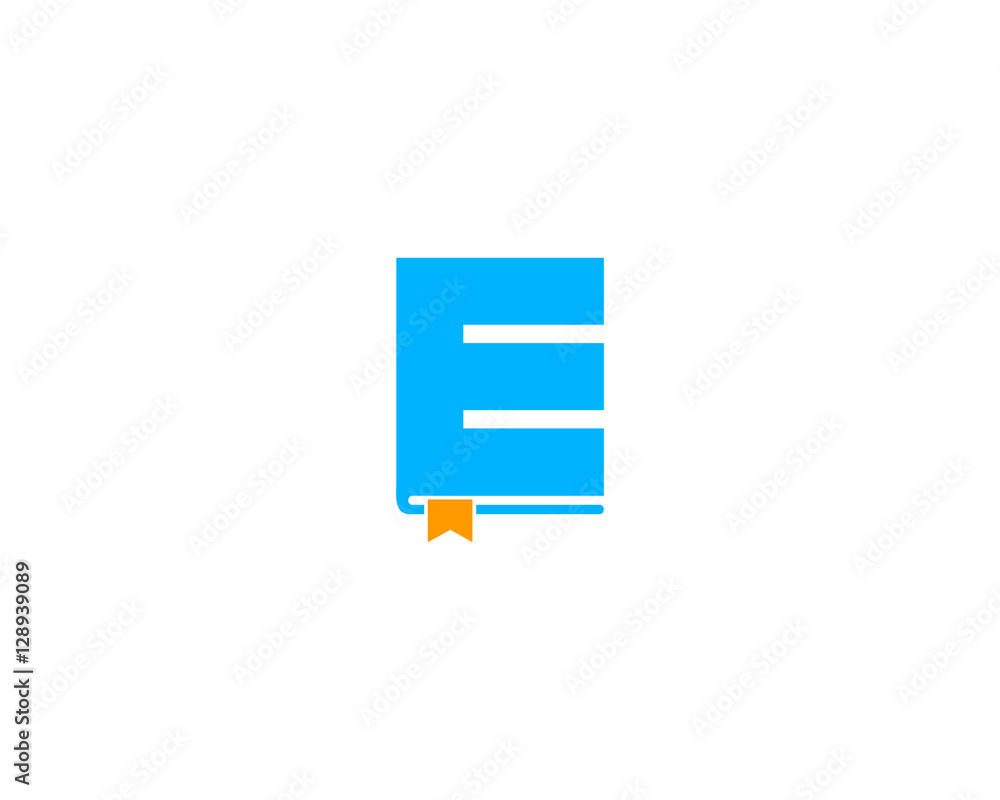 Letter Initial E ebook Logo Design Template Letter Initial E ebook Logo Design Template