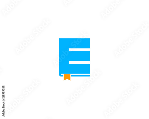 Letter Initial E ebook Logo Design Template © Nizwa Design