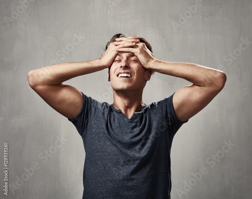 disappointed man portrait.