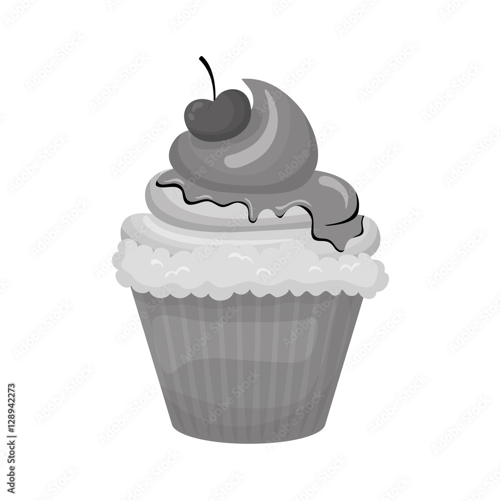 Delicious cupcake dessert icon vector illustration graphic design Delicious cupcake dessert icon vector illustration graphic design