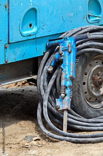 Old handheld hydraulic hammer
