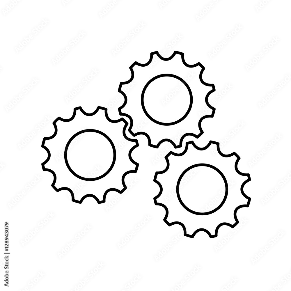 Gear cog wheel icon vector illustration graphic design Gear cog wheel icon vector illustration graphic design