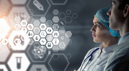 Modern medical technologies concept