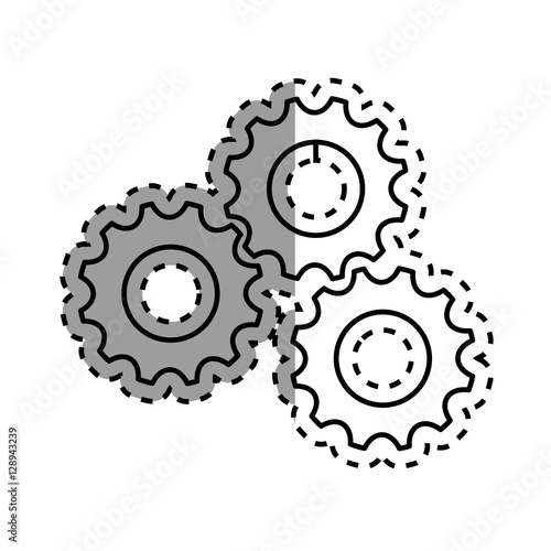Gear cog wheel icon vector illustration graphic design
