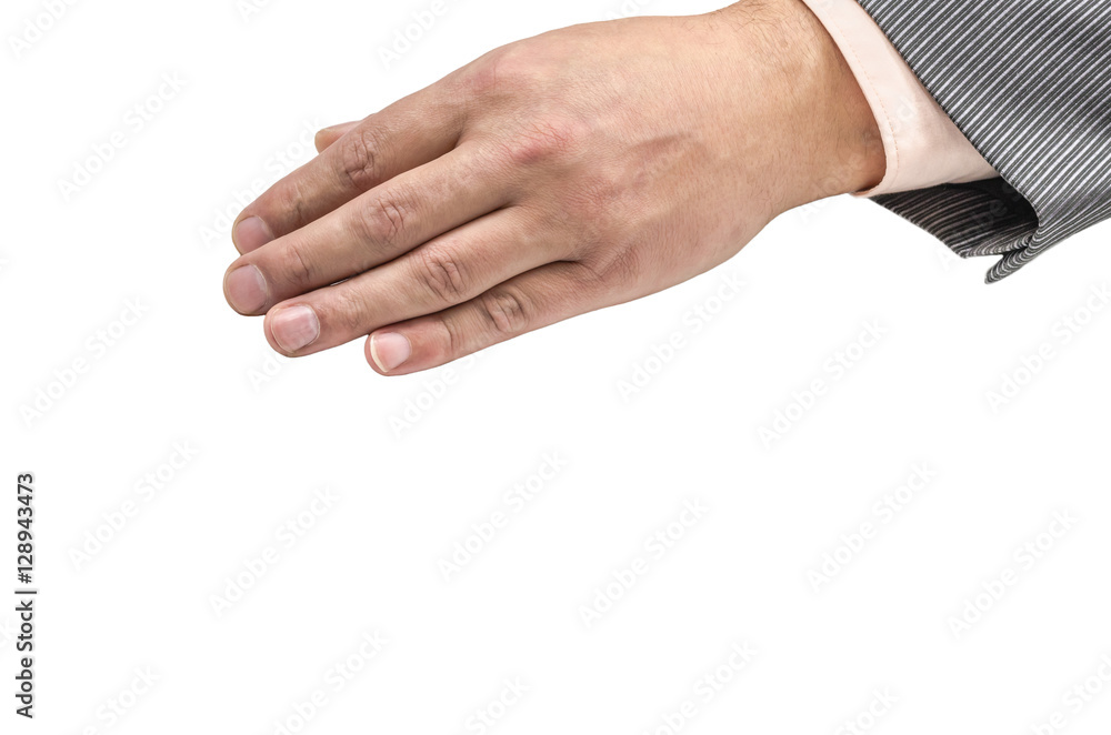 Fototapeta premium hand, wrist, fingers, thumb, phalange, isolated, background, nail, emotions