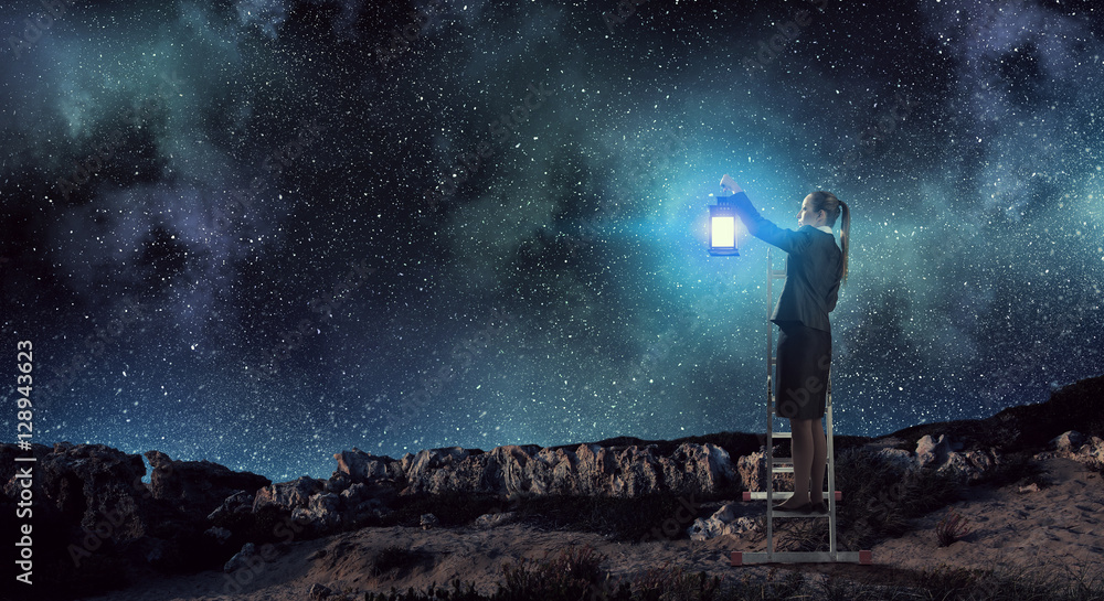 Obraz premium Lost in darkness