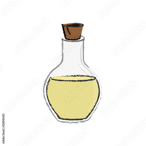 spa oil bottle icon vector illustration graphic design