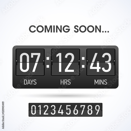 Coming soon countsown website timer template