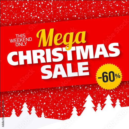 Mega Christmas sale banner