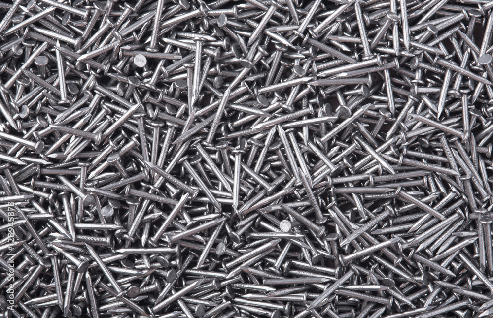 Iron nails texture background Iron nails texture background