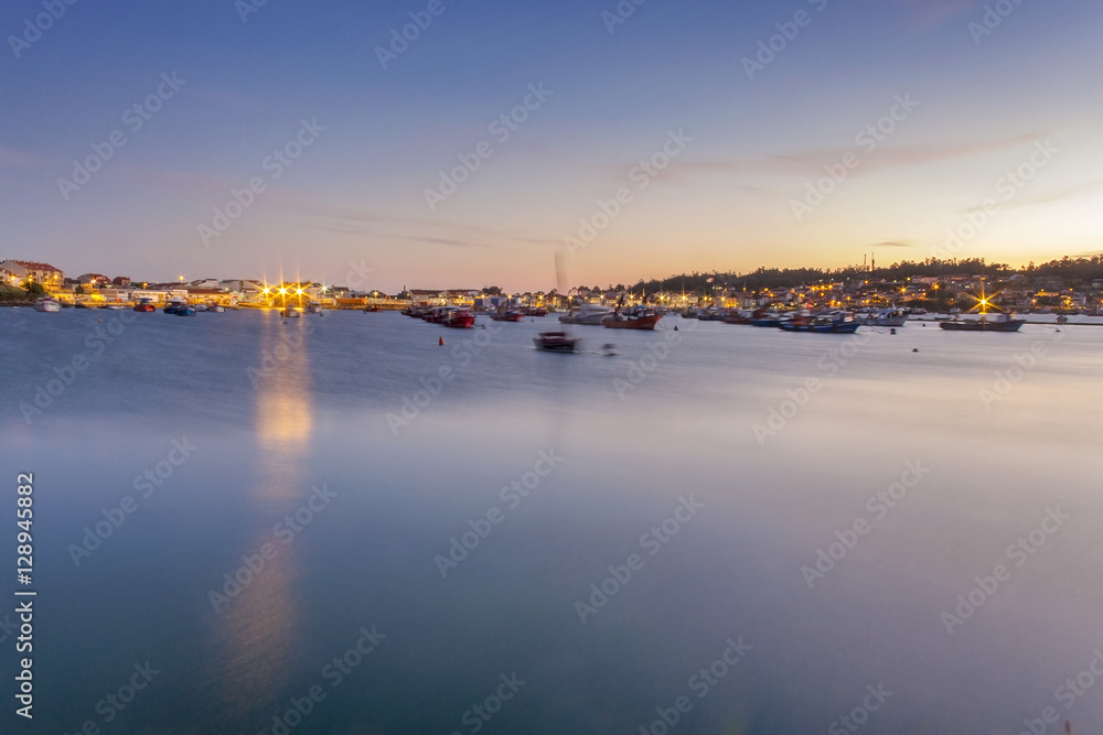 Arousa Island at night