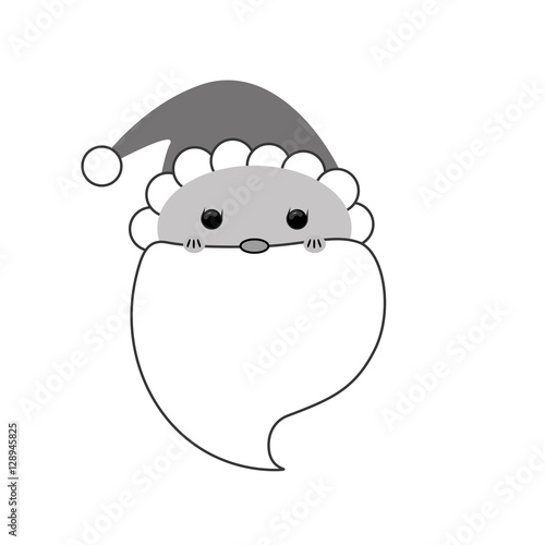 Santa claus xmas cartoon icon vector illustration graphic design