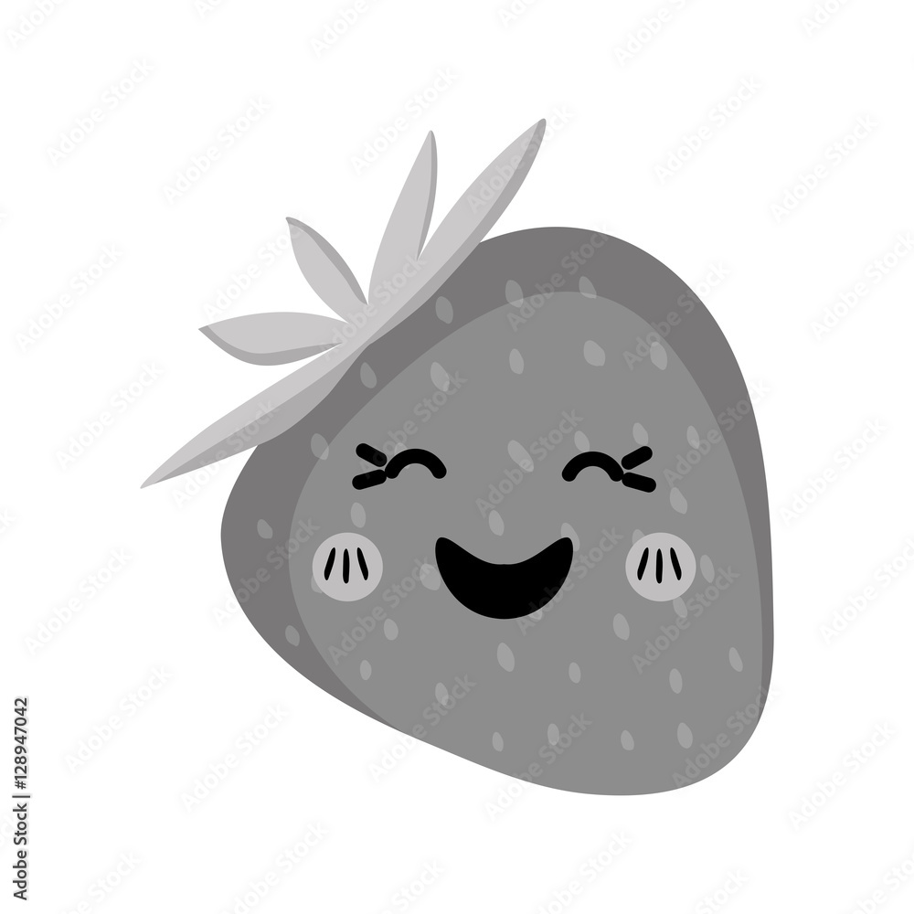 Obraz premium strawberry fresh fruit icon vector illustration graphic design